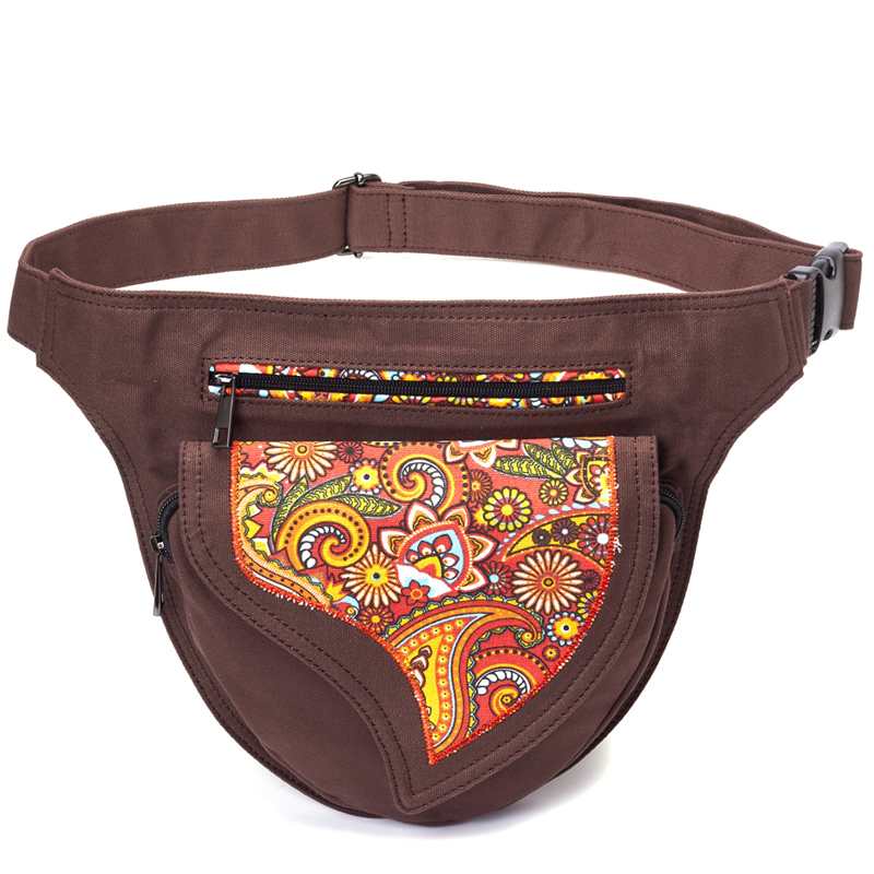 Women'S Bum Bags - Annمولر-حقيبة خصر قماشية نسائية ، حقيبة
