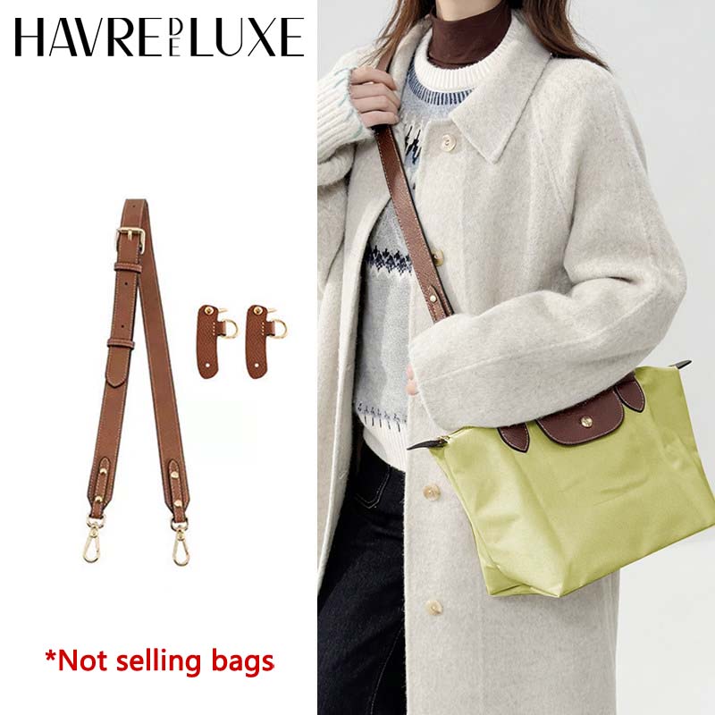Women'S Bags Longchamp - حزام كتف جلدي لحقيبة لونجشامب إس،