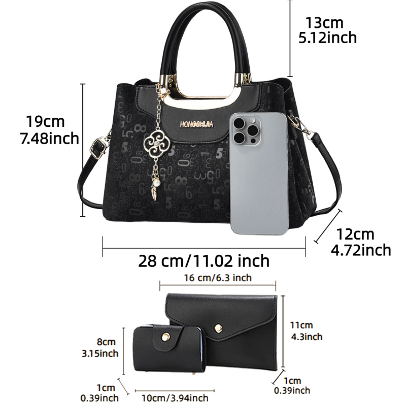مجموعة حقائب يد نسائية من 3 قط - مراجعة Women'S Crossbody Bags وسعره