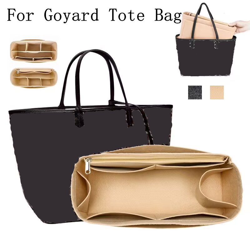 منظم داخلي محمول من اللباد لحق - مراجعة Women Bags Goyard وسعره