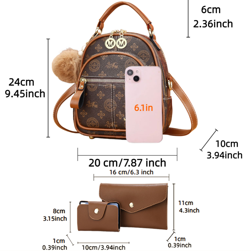 مجموعة حقائب نسائية من 3 قطع،  - مراجعة Women'S Crossbody Bags وسعره