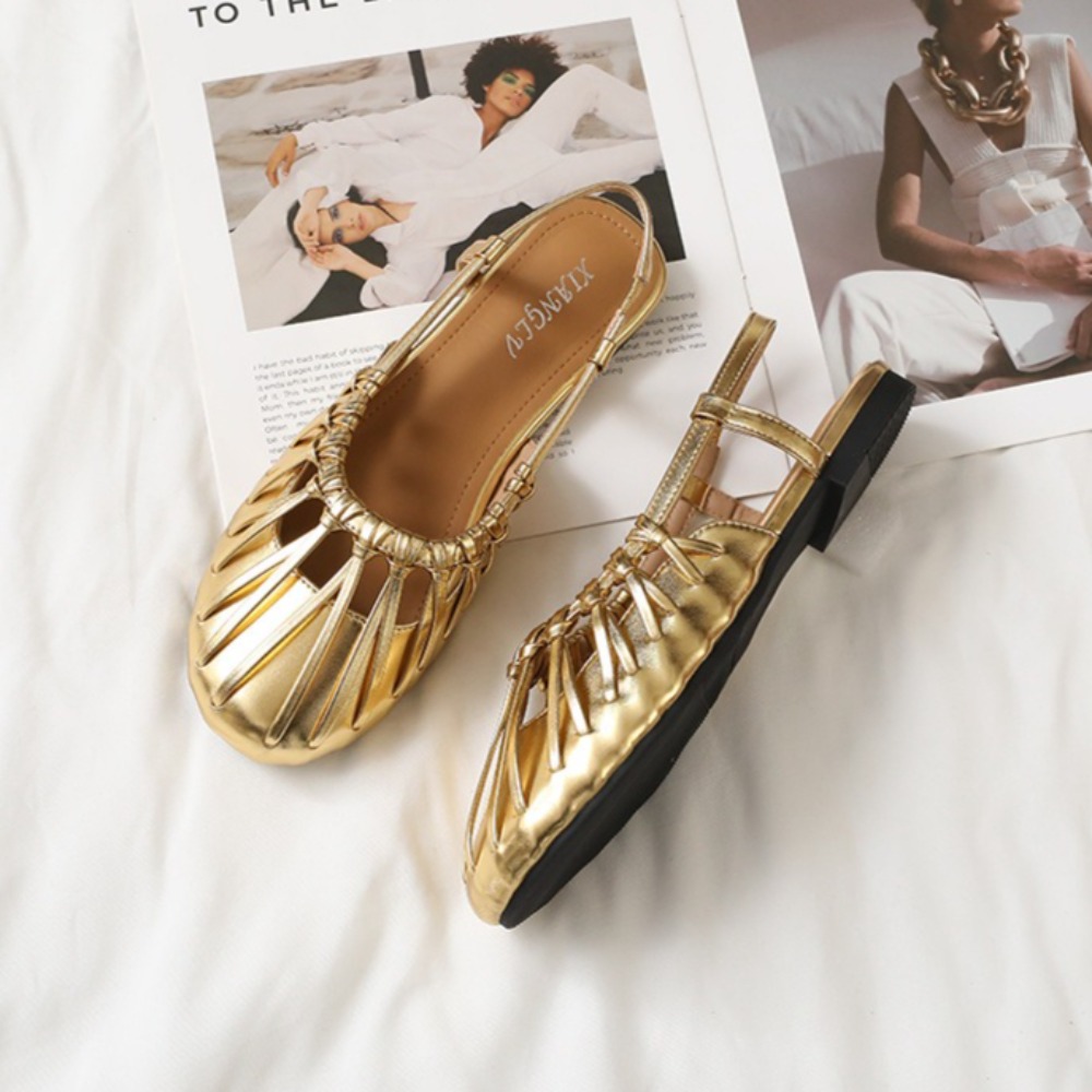 صنادل نسائية مسطحة جديدة للصيف - مراجعة Women Bags And Shoes وسعره