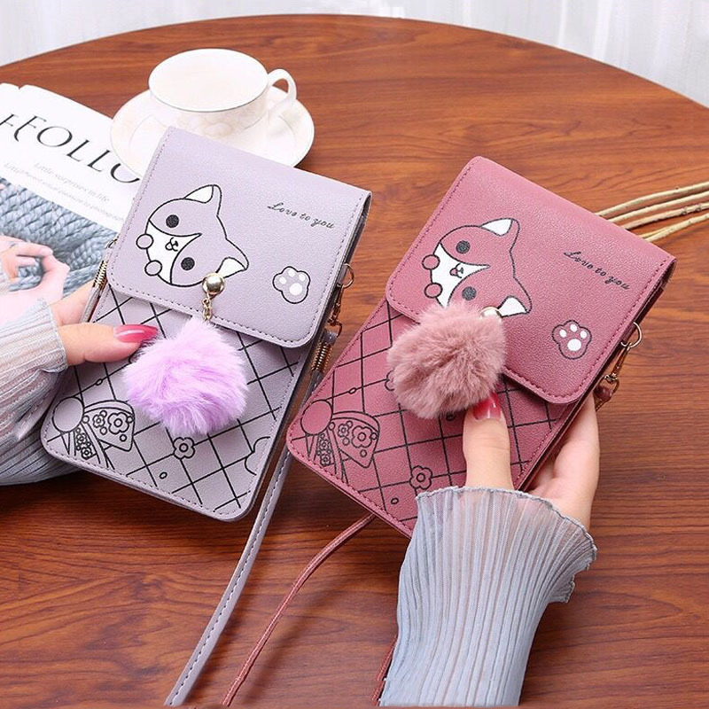 حقيبة هاتف بنمط كرتوني لطيف تع - مراجعة Women'S Crossbody Bags وسعره