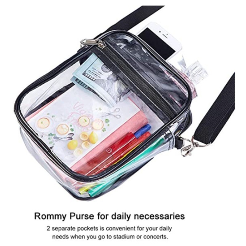 1-10 قطع حقيبة كروس بودي شفافة - مراجعة Women'S Crossbody Bags وسعره