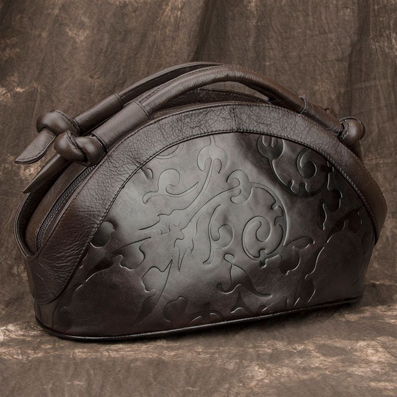 حقيبة جلد بقر طبيعي فاخرة بتصم - مراجعة Women'S Retro Bags وسعره