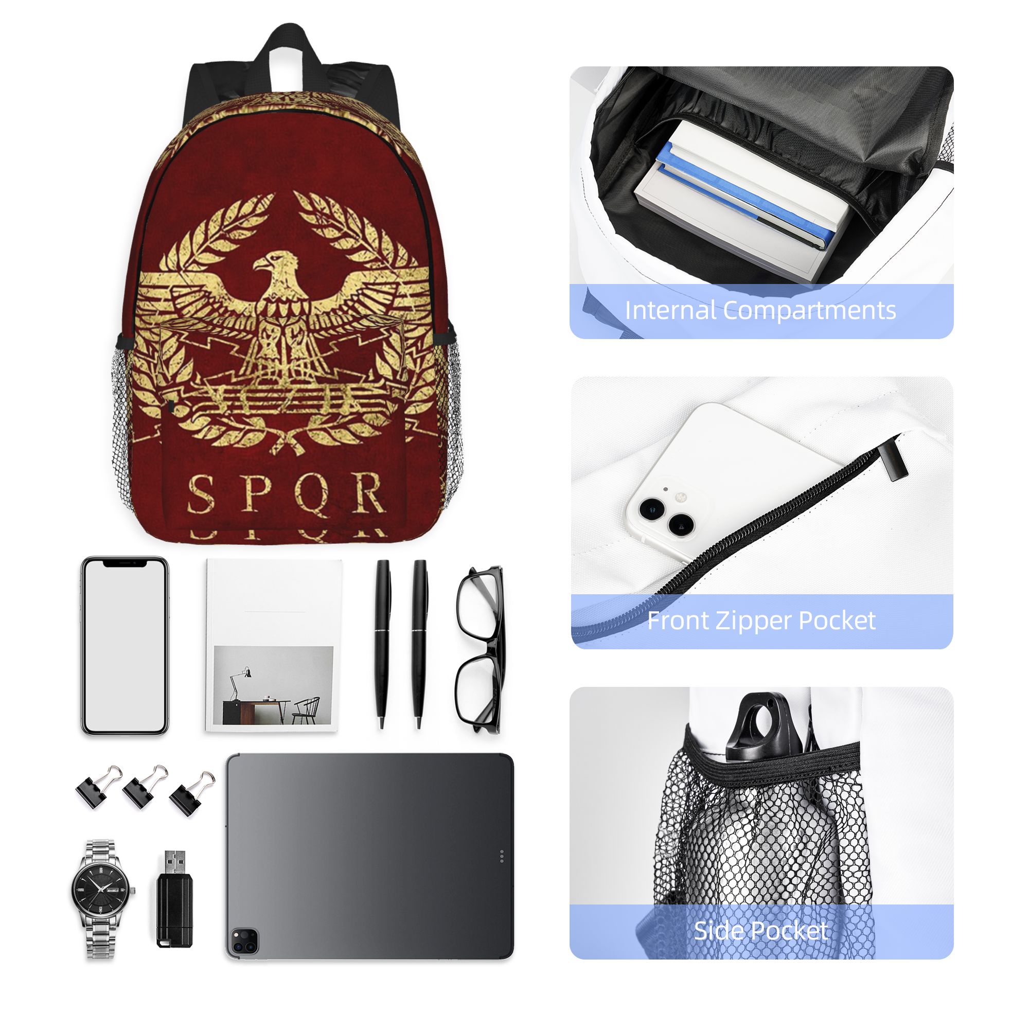 حقيبة ظهر رومانية SPQR روما، ح - مراجعة Women Bags Rome وسعره