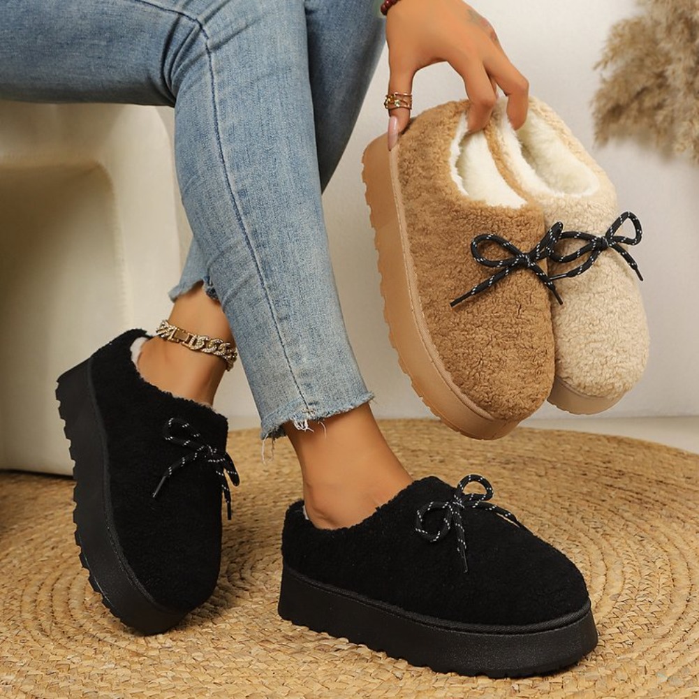أحذية شتوية دافئة من الفرو للن - مراجعة Women Bags And Shoes وسعره